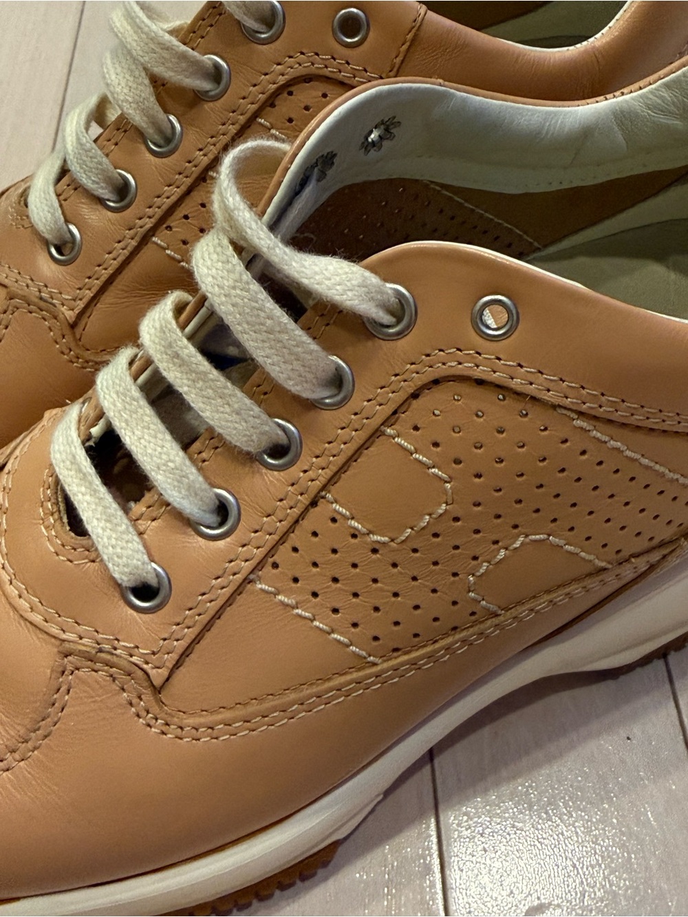 Vintage Hogan Interactive Leather Sneakers Size 37.5 - Picture 6 of 6